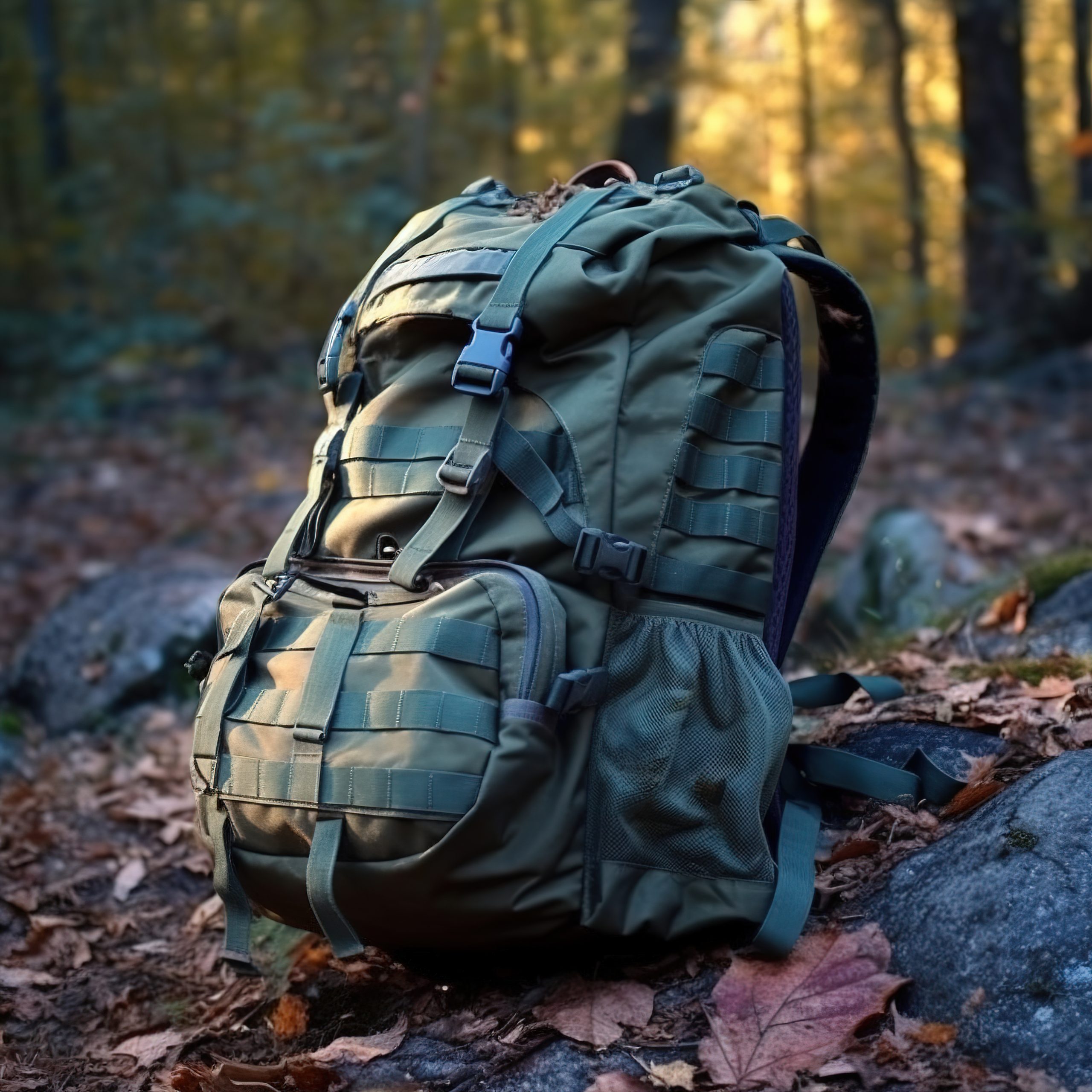 Mochila táctica verde