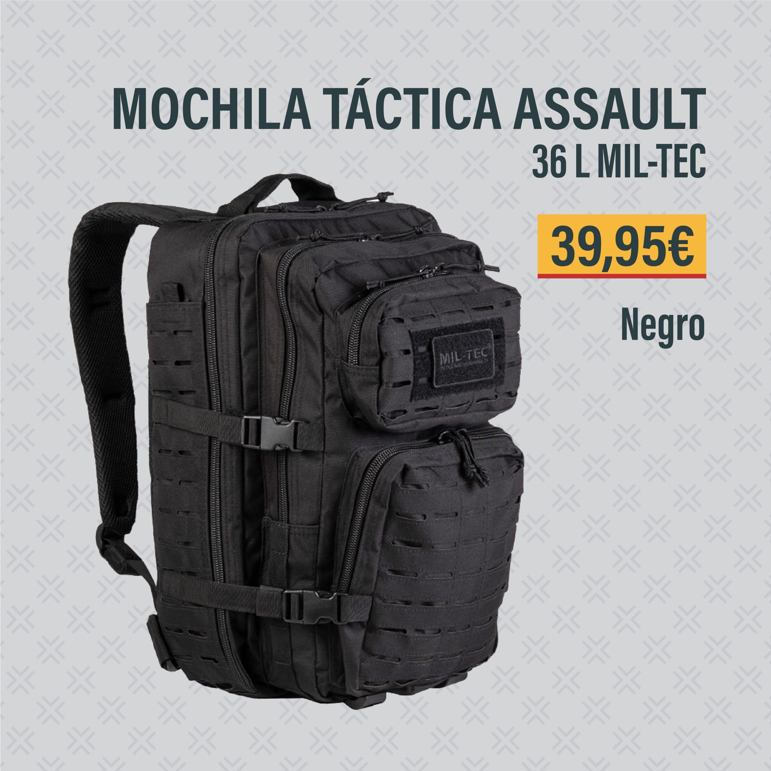 MOCHILA TÁCTICA ASSAULT 36L MIL-TEC_NEGRO