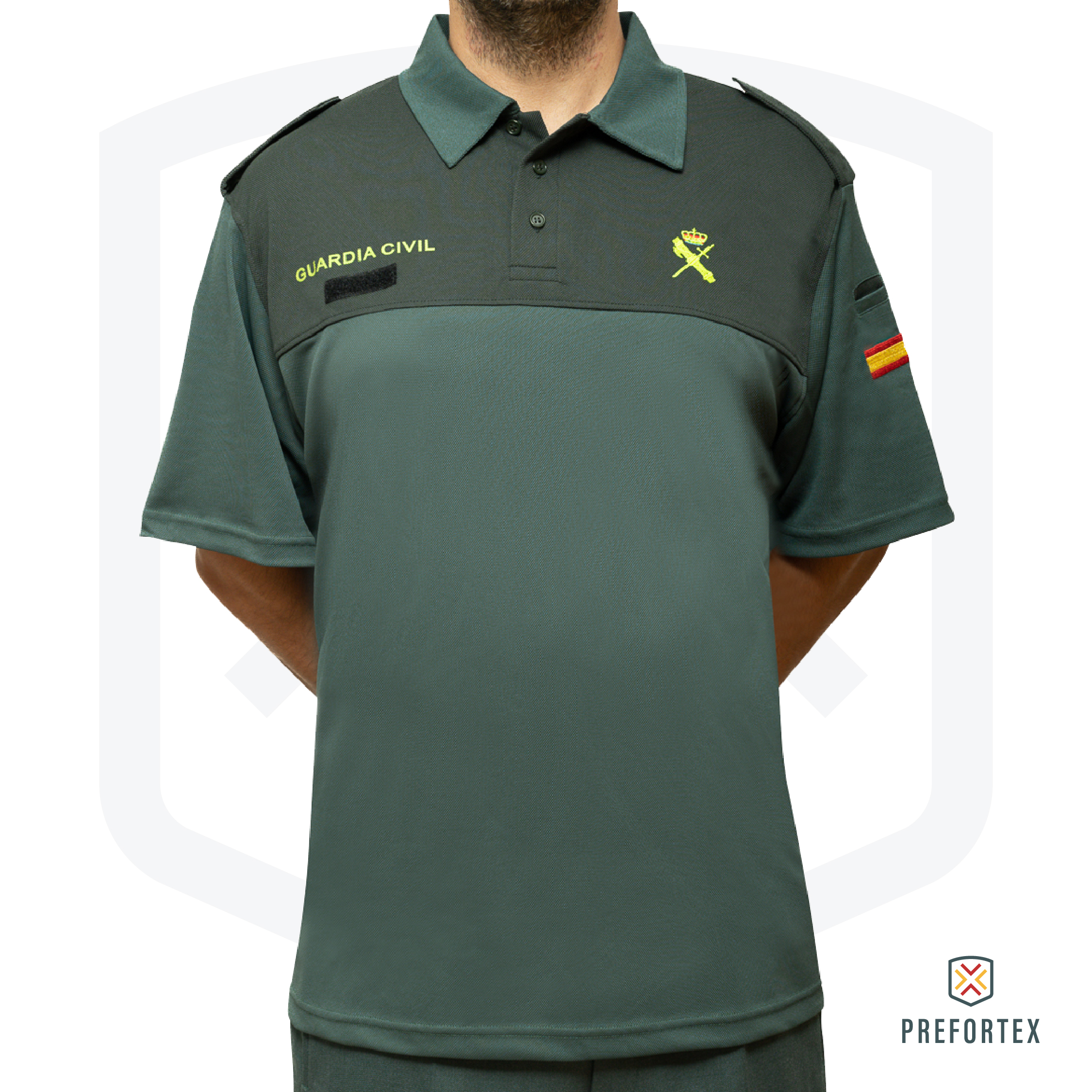 Polo de manga corta uniforme de la Guardia Civil